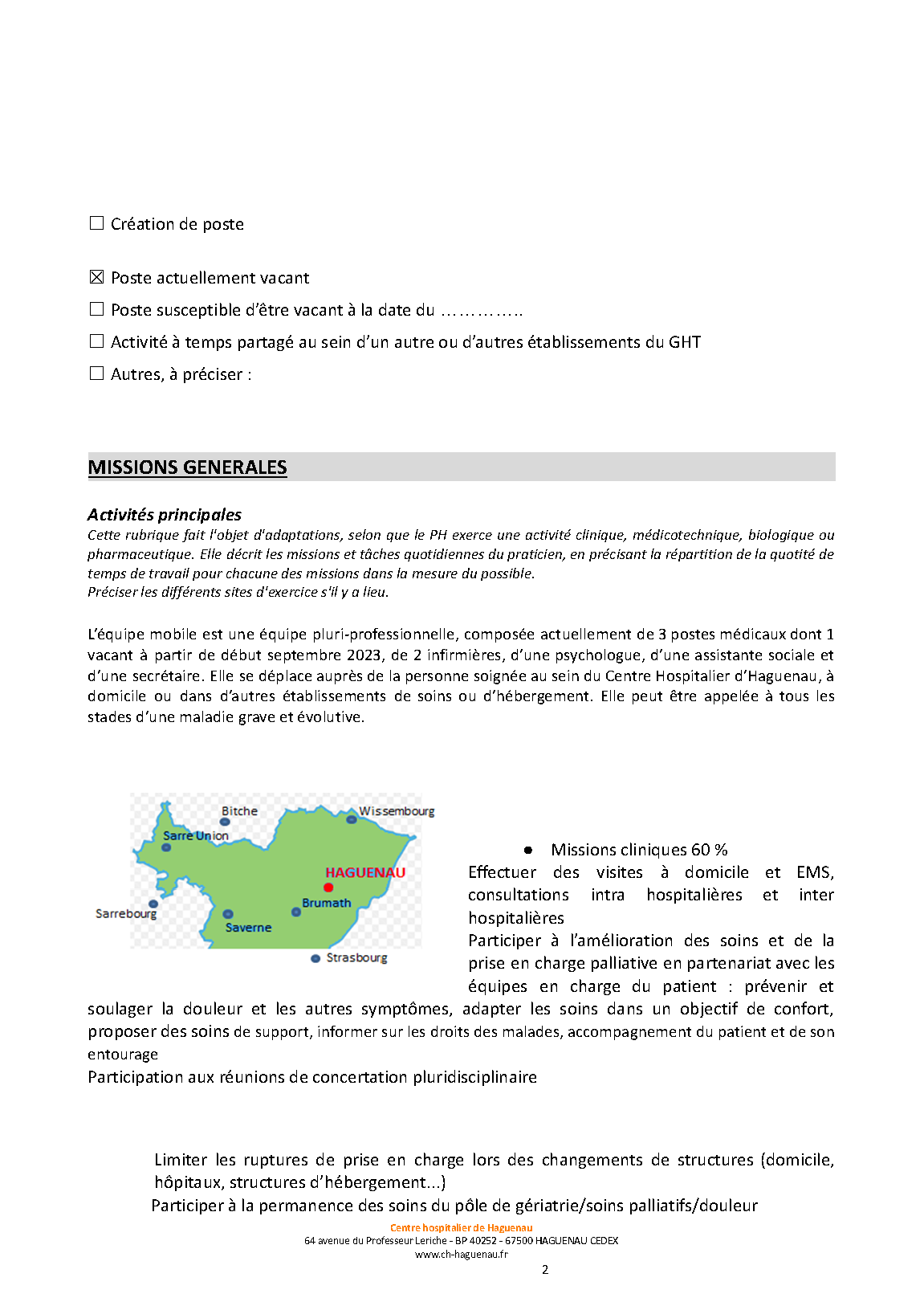 Profil de poste
